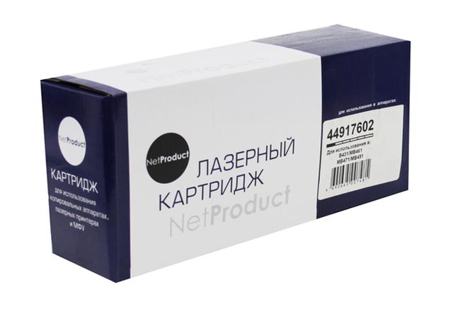 Тонер-картридж NetProduct (N-44917602) для OKI B431/ MB491/ MB461/ MB471, 12K