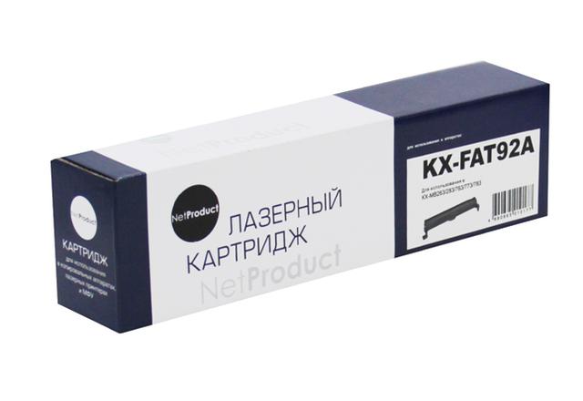 Тонер-картридж NetProduct (N-KX-FAT92A) для Panasonic KX-MB263/ 283/ 763/ 773/ 783, 2K