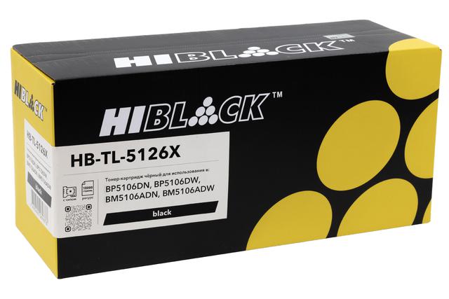 Тонер-картридж Hi-Black (HB-TL-5126X) для Pantum BP5106DN/ BP5106DW/ BM5106ADN/ BM5106ADW, 15K