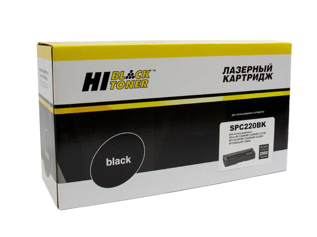 Картридж Hi-Black (HB-SPC220Bk) для Ricoh Aficio SPC220DN/ C221DN/ C222SF/ C240DN, Bk, 2K