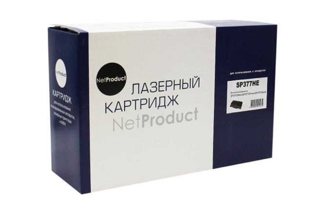 Картридж NetProduct (N-SP377HE) для Ricoh Aficio SP377DNwX/ SP377SFNwX/ SP377SNwX, 6,4K