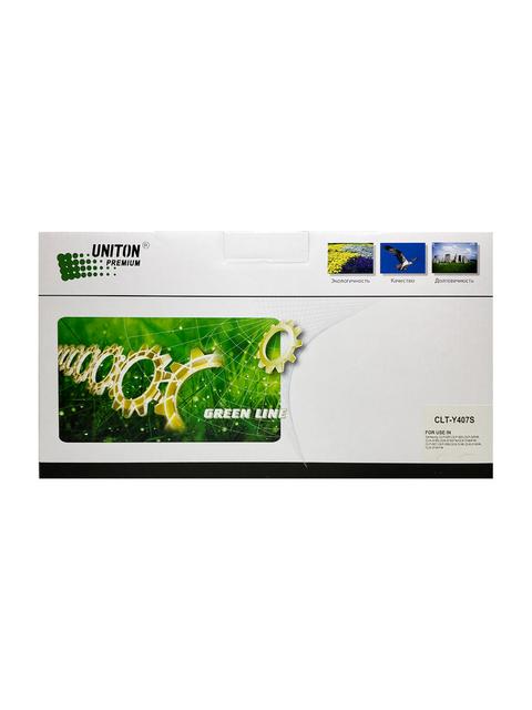 Картридж для SAMSUNG CLP-320/CLX-3185  (CLT-Y407S) Toner (1K) желтый UNITON Premium GREEN LINE (Eco Protected)