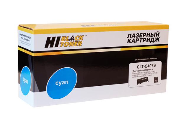 Тонер-картридж Hi-Black (HB-CLT-C407S) для Samsung CLP-320/ 320n/ 325/ CLX-3185, C, 1K