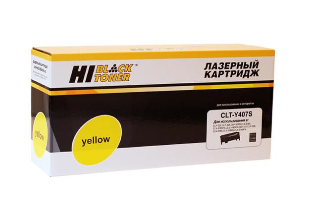 Тонер-картридж Hi-Black (HB-CLT-Y407S) для Samsung CLP-320/ 320n/ 325/ CLX-3185, Y, 1K