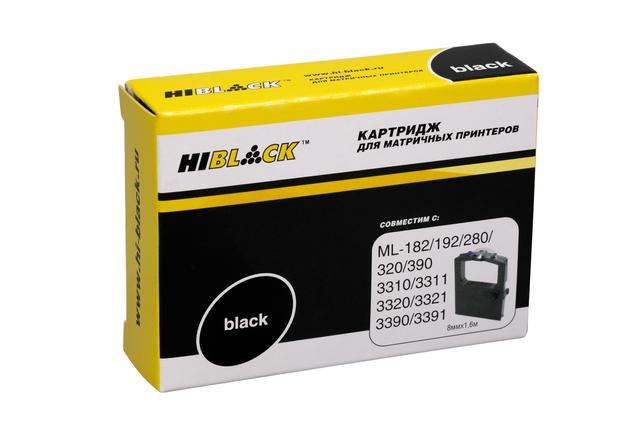 Картридж Hi-Black для Oki Microline 182/ 320/ 192/ 193/ 321/ 390/ 3310/ 3311/ 3320, Bk, б/ шва,1,6м