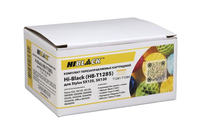 Комплект ПЗК Hi-Black (T1281-T1284) для Epson Stylus SX125/ SX130, 4 цв