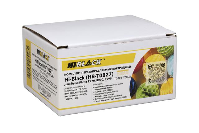 Комплект ПЗК Hi-Black (T0821-T0826) для Epson Stylus Photo R270/ R290/ R295, 6 цв