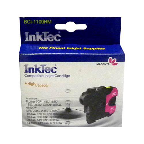 Картридж для Brother DCP-145C/6690CW/MFC-250C/990C (LC1100M) Magenta InkTec SAL