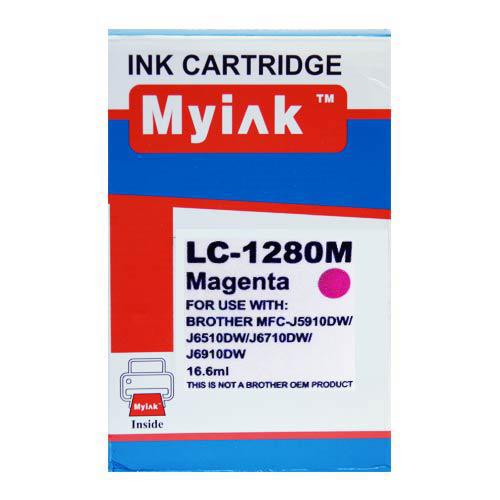 Картридж для Brother MFC-J5910/6510/6710 (LC1280XLM) Magenta (16,6ml, Dye) MyInk