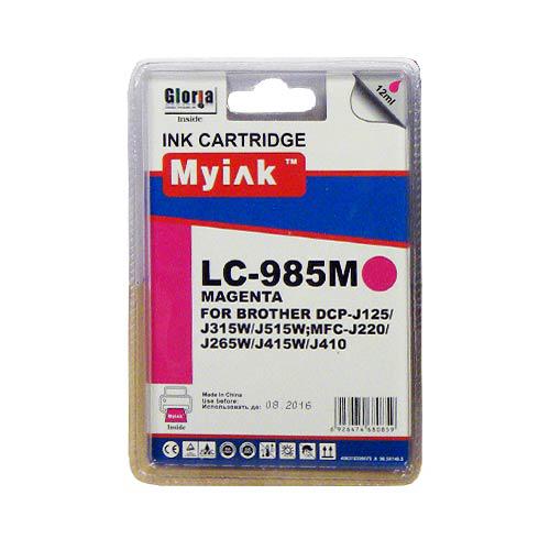 Картридж для Brother DCP-125/315W/515W/MFC-265W/410/415W (LC39/985M) Magenta (12 ml, Dye)  MyInk  SAL