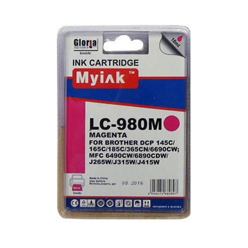 Картридж для Brother DCP-145C/6690CW/MFC-250C (LC980M) Magenta (18ml, Dye)  MyInk  SAL