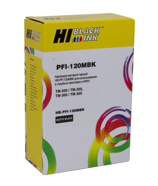 Картридж Hi-Black (PFI-120MBK) для Canon TM-200/ 205/ 300/ 305, matte black