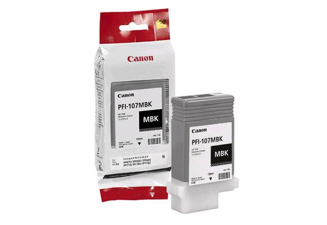 Картридж PFI-107MBK Canon 1iPF680/ 685/ 780/ 785, 130ml (О) матовый черный 6704B001