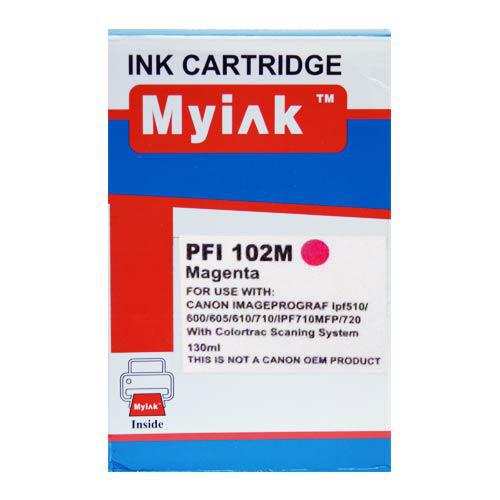 Картридж для CANON  PFI-102M IPF 500/600/700 Magenta 130ml, Dye) MyInk