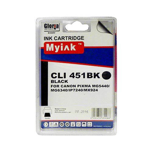 Картридж для CANON  CLI-451 XLBK PIXMA iP7240/MG6340/5440/7140  Black (12ml, Dye) MyInk