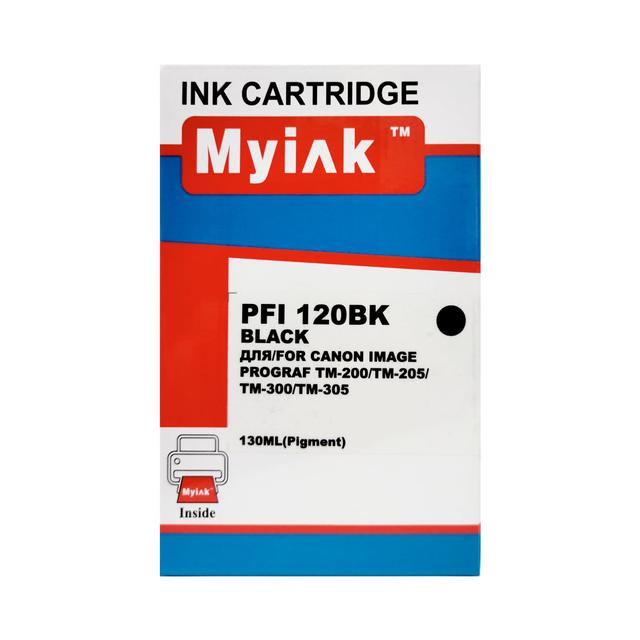 Картридж для CANON  PFI-120Bk TM-200/205/300/305 Black (130ml, Pigment)  MyInk