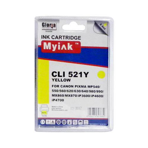 Картридж для CANON  CLI-521  Y PIXMA iP3600/4600/MP540/620/630/980 Yellow  (8,4ml, Dye) MyInk SAL