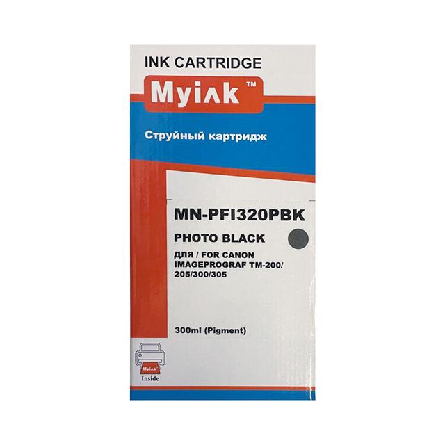 Картридж для CANON  PFI-320BK TM-200/205/300/305 Black (300ml, Pigment) MyInk