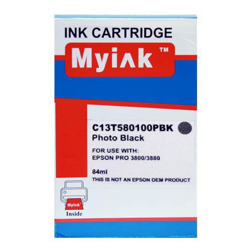 Картридж для (T5801) EPSON St Pro 3800/3880 Photo Black (84ml, Pigment, необходим чип оригинального картриджа) MyInkk  SAL
