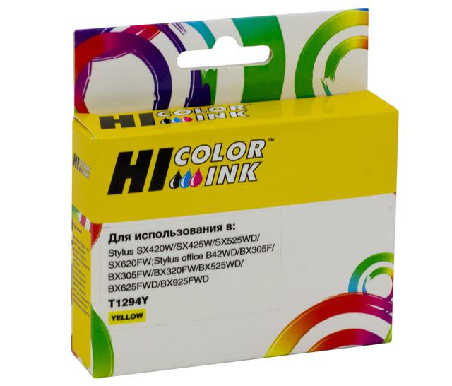 Картридж Hi-Black (HB-T1294) для Epson Stylus SX230/ 235W/ SX420W/ SX425W/ BX305F, Y