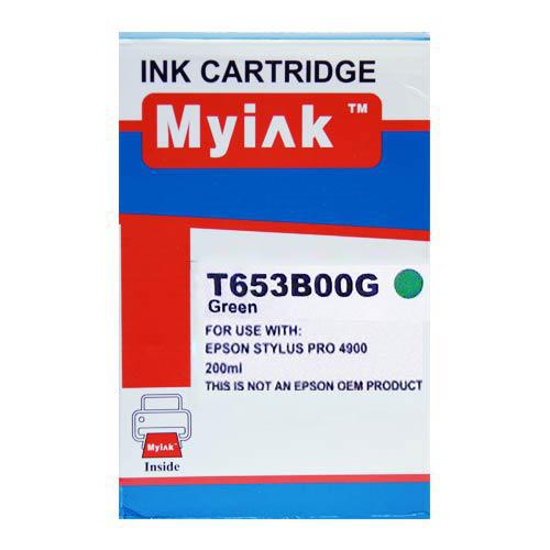 Картридж для (T653B) EPSON St Pro 4900 Green MyInk SAL