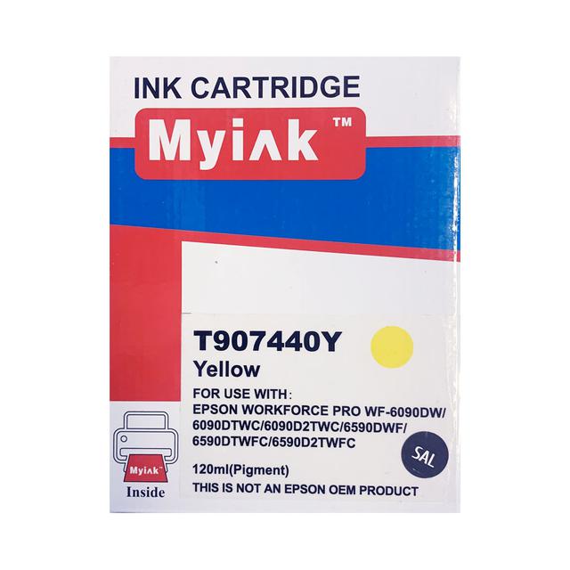 Картридж для (T9074) EPSON WorkForce WF-6090DW/ WF-6590DWF Yellow (120ml, Pigment) MyInk SAL