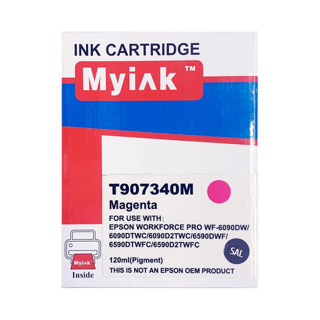 Картридж для (T9073) EPSON WorkForce WF-6090DW/ WF-6590DWF Magenta (120ml, Pigment) MyInk SAL