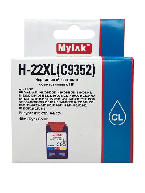 Картридж для ( 22XL) HP DJ 3920/3940 C9352CE (R) Color MyInk
