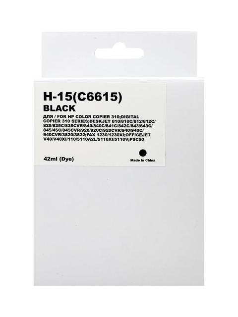 Картридж для ( 15) HP DJ 810C/840С/940  C6615DE (R) Black MyInk Т/У