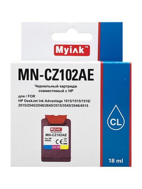 Картридж для (650XL) HP DJ Advantage 2515/3515/4515 CZ102AE (R) Color (18ml) Myink
