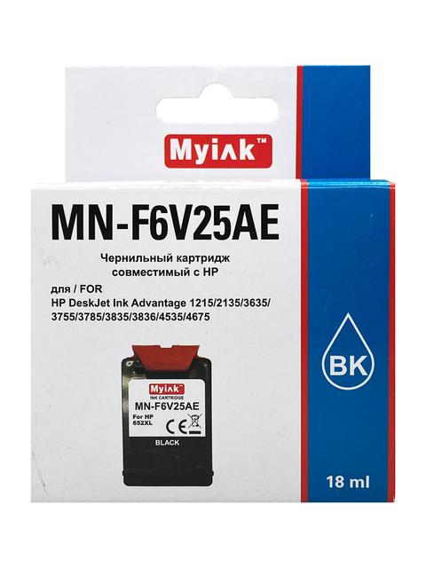 Картридж для (652XL) HP DJ Advantage 2135/3635/3835/4535/4675 F6V25AE (R) Black (18ml) Myink