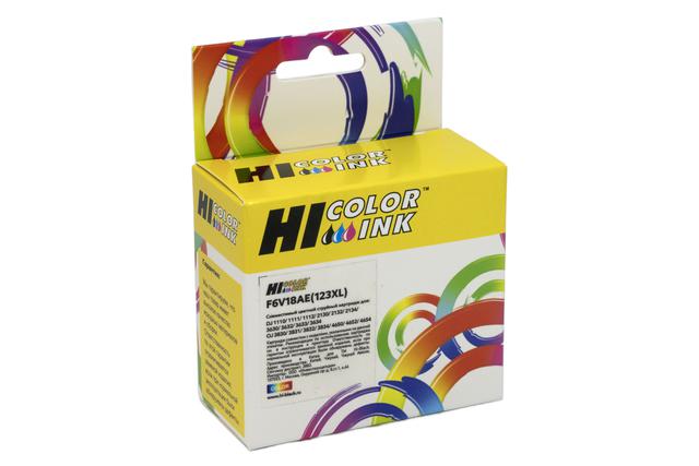 Картридж Hi-Black (HB-F6V18AE) для HP DJ 2130, №123XL, Tricolor