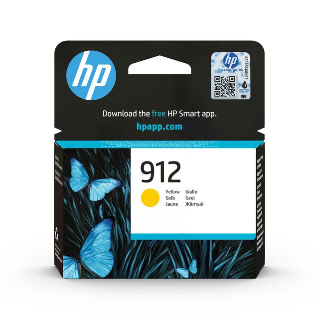 Картридж струйный 912 для HP OfficeJet 801x/ 802x, 315стр. (О) жёлтый 3YL79AE