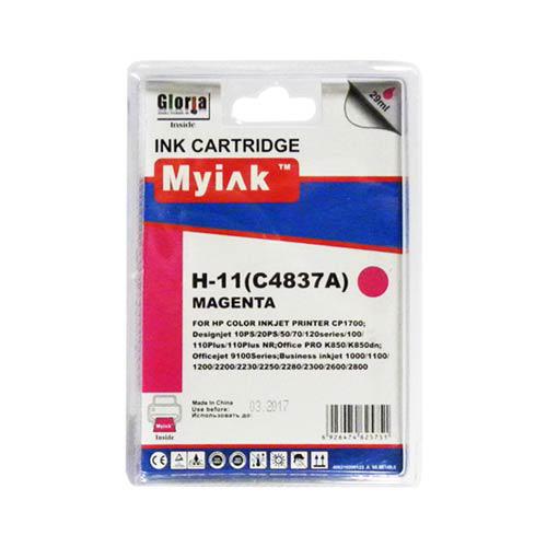 Картридж для ( 11)  HP DJ 1700/2200/2230/2250  C4837A Magenta (29ml, Dye) MyInk