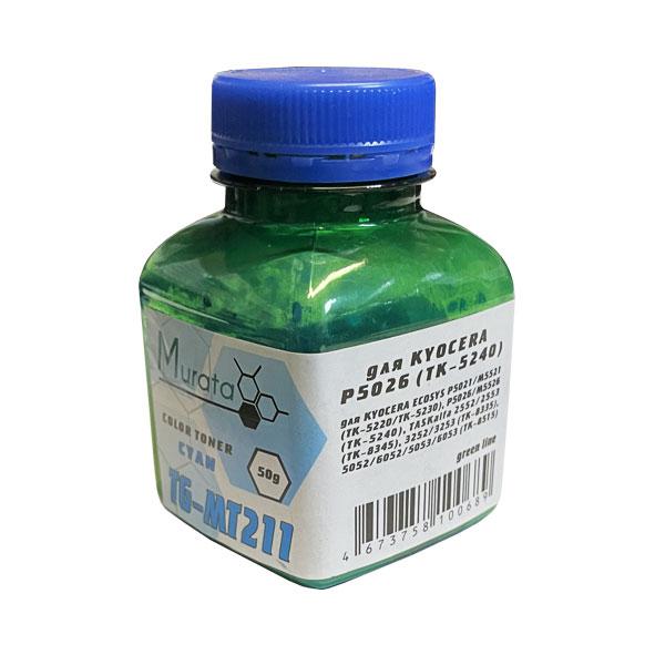 Тонер для KYOCERA ECOSYS P5021/P5026 (TK-5220/5240) (фл,50 ,синий,TG-MT211 Murata) Green Line