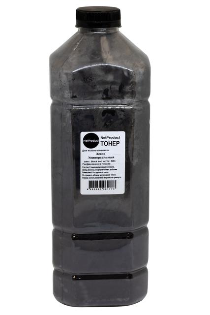 Тонер NetProduct Универсальный для Xerox , Bk, 500 г, канистра