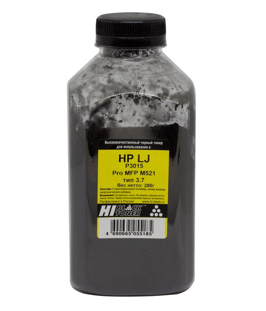 Тонер Hi-Black для HP LJ P3015/ Pro MFP M521, Тип 3.7, Bk, 280 г, банка