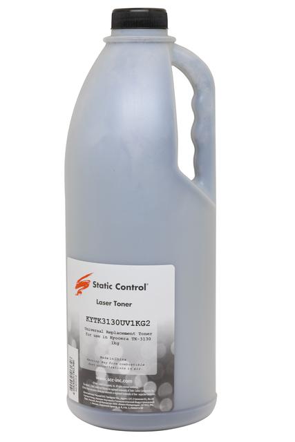 Тонер Static Control для Kyocera M2040DN/ M3040/ FS4100/ M2135DN (TK-3130), KYTK3130UV2, 1 кг, флакон