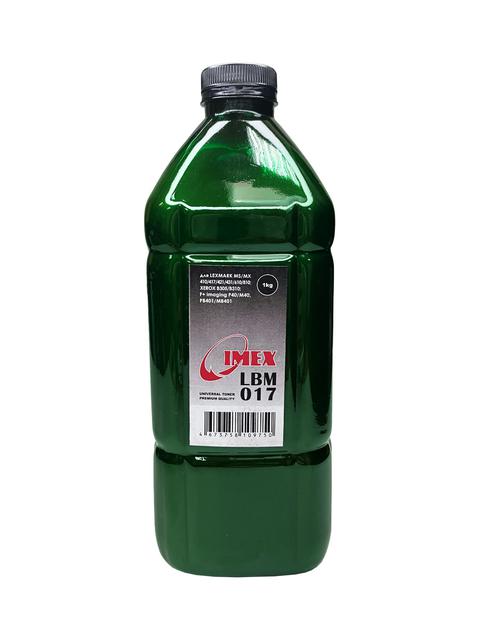Тонер для Lexmark Универсал тип LBM-017 (фл,1кг,IMEX,Polyester) Green Line
