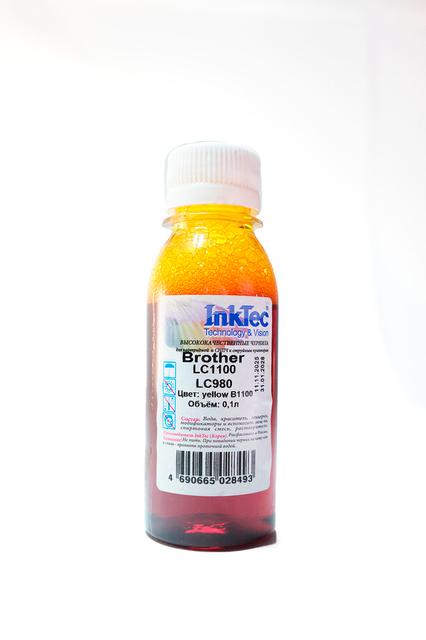 Чернила InkTec (B1100) для Brother LC1100/  LC980,Y, 0,1л