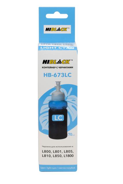 Контейнер с чернилами Hi-Black (HB-673CL) для Epson L800/ L801/ L810/ L850, C13T67354A, CL, 70ml