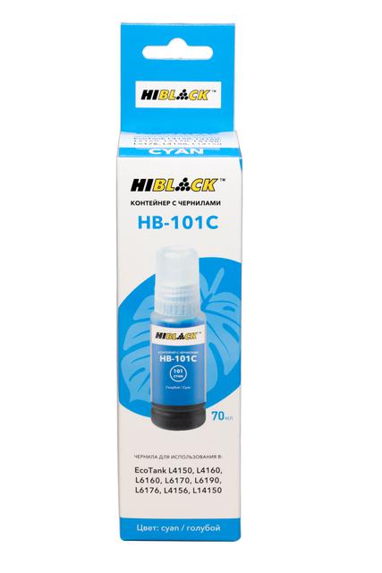 Контейнер с чернилами Hi-Black (HB-E101) для Epson EcoTank L4150/ 4160, C , 70ml