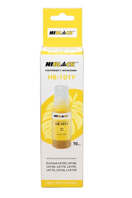 Контейнер с чернилами Hi-Black (HB-E101) для Epson EcoTank L4150/ 4160, Y , 70ml