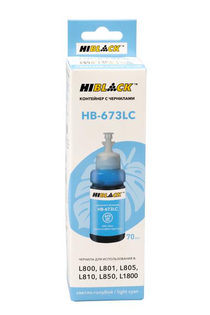 Контейнер с чернилами Hi-Black (HB-673CL) для Epson L800/ L801/ L810/ L850, C13T67354A, CL, 70ml