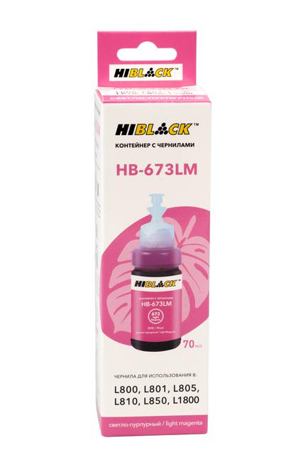 Контейнер с чернилами Hi-Black (HB-673ML) для Epson L800/ L801/ L810/ L850, C13T67364A, ML, 70ml