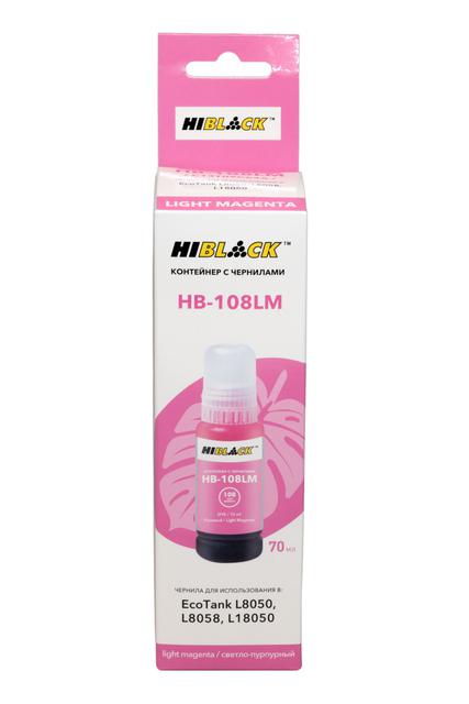 Контейнер с чернилами Hi-Black (HB-108) для Epson L8050/ L18050, ML, 70ml
