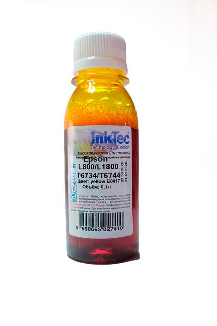 Чернила InkTec (E0017) для Epson L800/ L1800 (T6733/  T6743), M, 0,1 л.