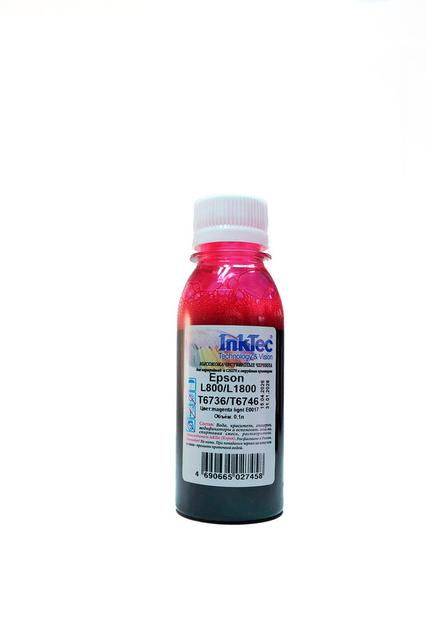 Чернила InkTec (E0017) для Epson L800/ L1800 (T6736/  T6746), ML, 0,1 л.