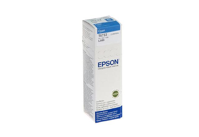 Чернила Epson L800/ L1800/ L810/ L850 (О) C13T67324A/ C1T673298, cyan, 70ml