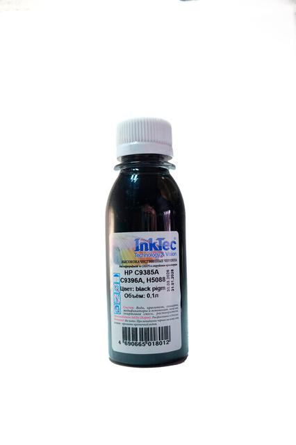 Чернила InkTec (H5088) для HP C9385A/  C9396A, Пигментные, Bk, 0,1 л.